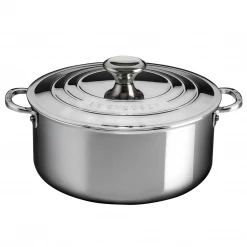 Le Creuset Stainless Steel 5.5-Quart Shallow Casserole