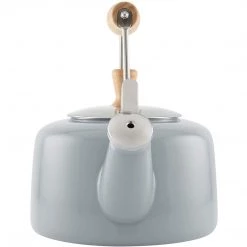 Chantal 1.4 Qt. Enamel-on-Steel Sven Teakettle - Fog Grey COOKWARE