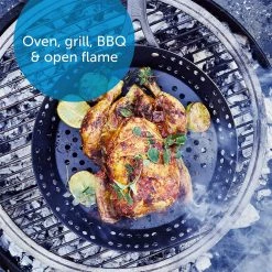 BK Cookware BK Black Steel Preseasoned Carbon Steel BBQ Frying Pan, 12-Inch