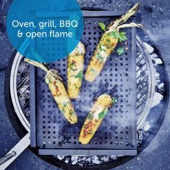 BK Cookware BK Black Steel Preseasoned Carbon Steel BBQ Grill Tray, 17" 12 BK Cookware BK Black Steel Preseasoned Carbon Steel BBQ Grill Tray, 17