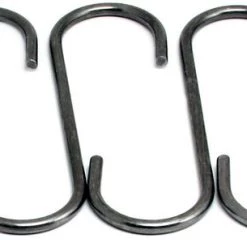 Enclume "S" Hook, Set Of 6, Use With Pot Racks, Hammered Steel COOKWARE