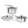 Cristel Casteline Stainless Steel 7-Piece Cookware Set