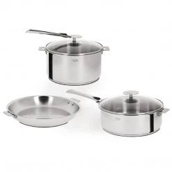 Cristel Casteline Stainless Steel 7-Piece Cookware Set