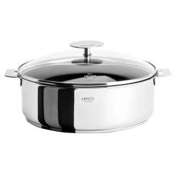 COOKWARE Cristel Casteline Detachable Handle 4-Quart Saute Pan Exceliss Non-Stick Coating