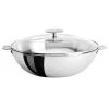 Cristel Casteline Detachable Handle 4-Quart Wok With Domed Glass Lid COOKWARE