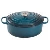 COOKWARE Le Creuset 6.75 QT. Signature Oval Dutch Oven - Deep Teal