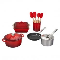 Le Creuset 12 Piece Mixed Material Set - Cerise