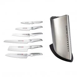 Global 7-Piece SAI Knife Block Set CUTLERY