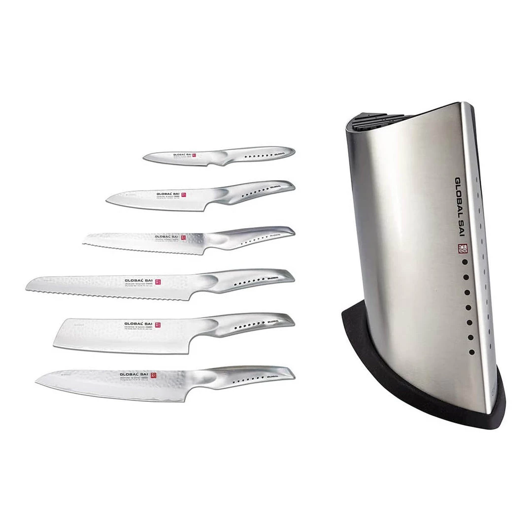 Global 7-Piece SAI Knife Block Set CUTLERY 3 Global 7-Piece SAI Knife Block Set CUTLERY