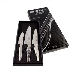 CUTLERY Global 3-Piece Kazoku HYBRID Knife Set