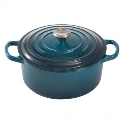 COOKWARE Le Creuset 4.5 QT. Signature Round Dutch Oven - Deep Teal