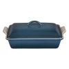 Le Creuset 4 Qt Heritage Covered Rectangular Casserole - Deep Teal COOKWARE