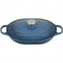 Le Creuset 3.75 QT. Signature Oval Casserole - Deep Teal COOKWARE