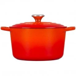 Le Creuset 5.25-Qt Signature Deep Oven - Flame COOKWARE 8 Le Creuset 5.25-Qt Signature Deep Oven - Flame COOKWARE