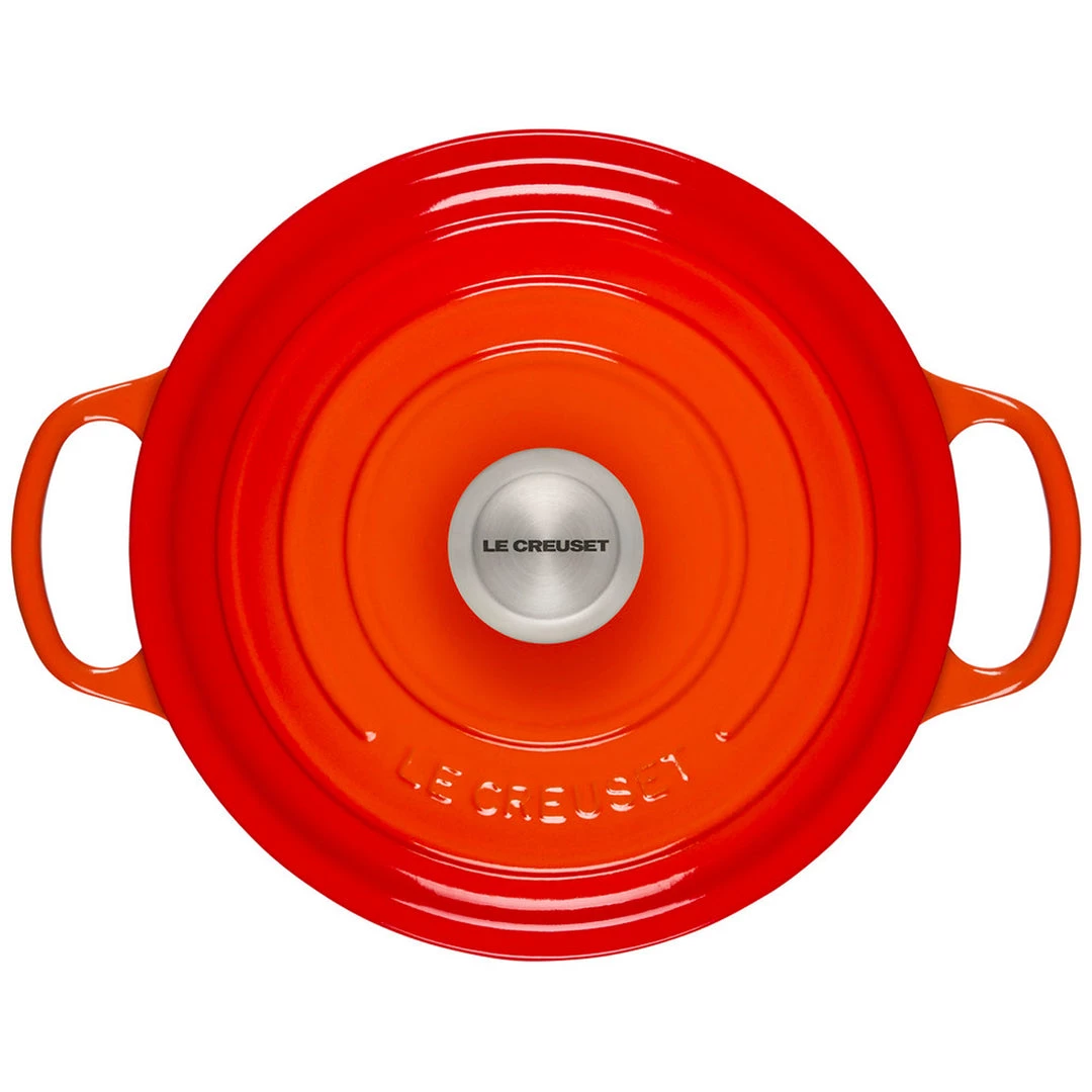 Le Creuset 5.25-Qt Signature Deep Oven - Flame COOKWARE 6 Le Creuset 5.25-Qt Signature Deep Oven - Flame COOKWARE
