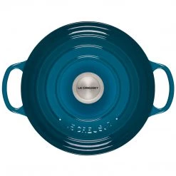 COOKWARE Le Creuset 5.25-Qt Signature Deep Oven - Deep Teal 9 COOKWARE Le Creuset 5.25-Qt Signature Deep Oven - Deep Teal