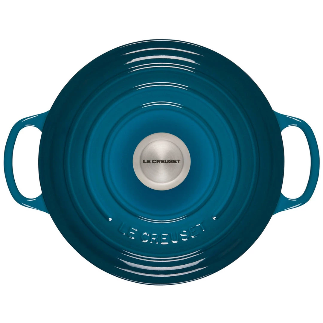 COOKWARE Le Creuset 5.25-Qt Signature Deep Oven - Deep Teal 6 COOKWARE Le Creuset 5.25-Qt Signature Deep Oven - Deep Teal