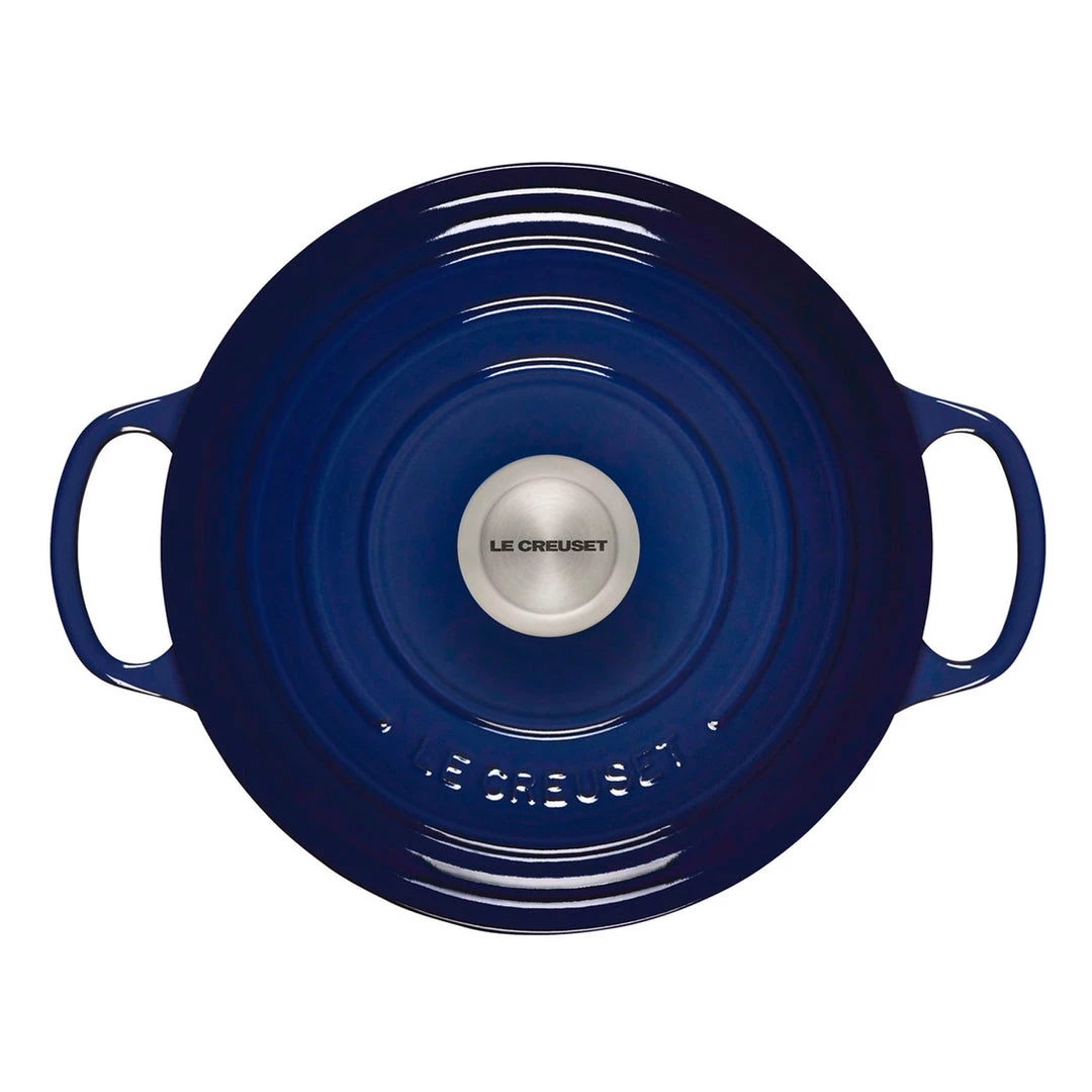 Le Creuset 5.25-Qt Signature Deep Oven - Indigo 6 Le Creuset 5.25-Qt Signature Deep Oven - Indigo