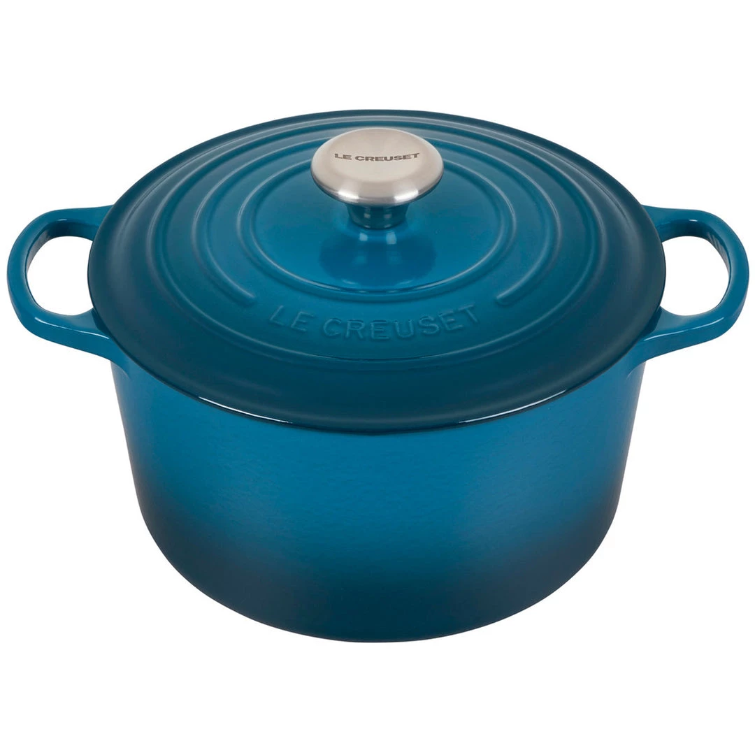 COOKWARE Le Creuset 5.25-Qt Signature Deep Oven - Deep Teal 3 COOKWARE Le Creuset 5.25-Qt Signature Deep Oven - Deep Teal