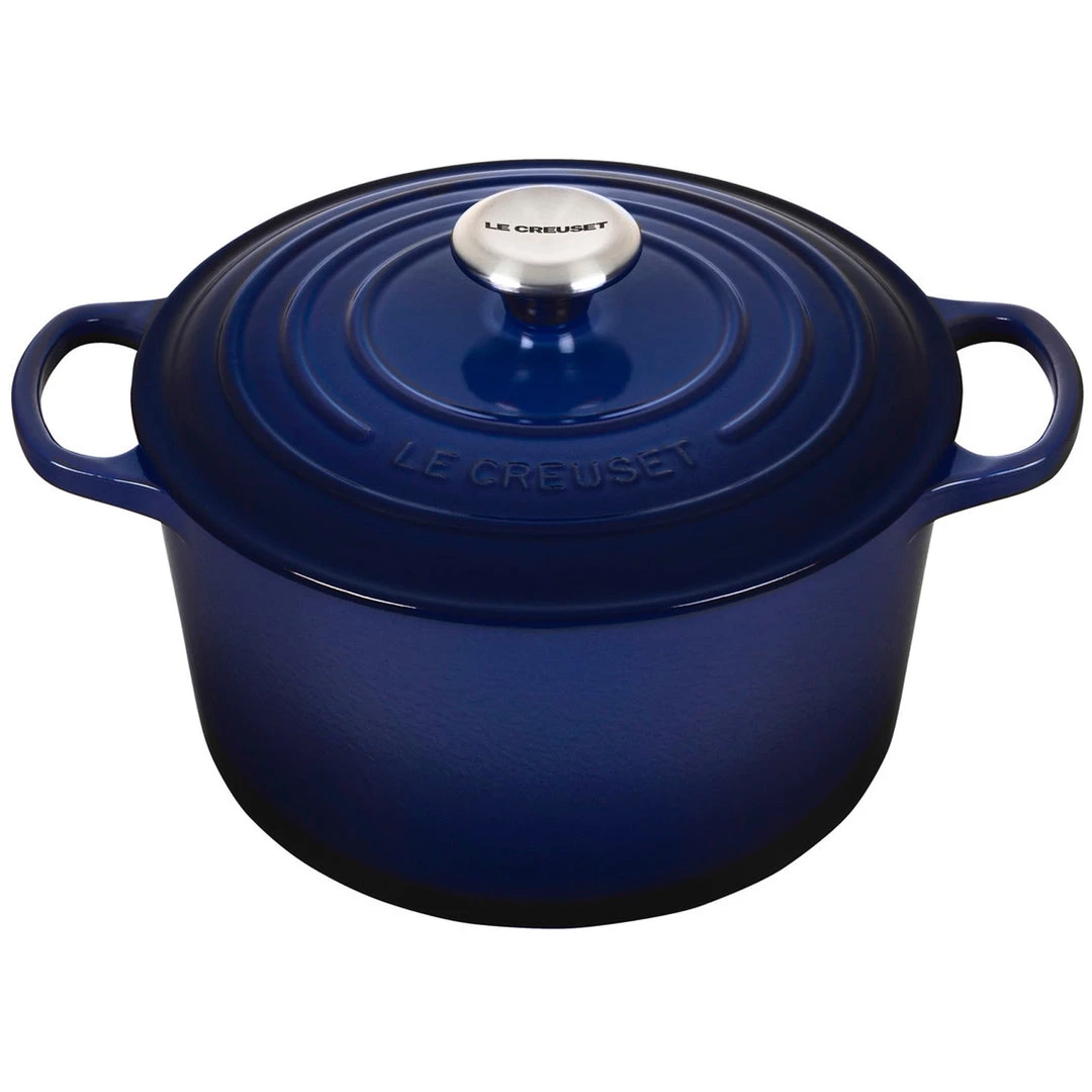 Le Creuset 5.25-Qt Signature Deep Oven - Indigo 3 Le Creuset 5.25-Qt Signature Deep Oven - Indigo