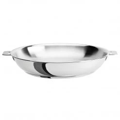 Cristel Mutine Detachable 11'' Deep Stainless Steel Frying Pan COOKWARE