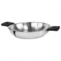 Cristel Mutine Detachable 11'' Deep Stainless Steel Frying Pan COOKWARE