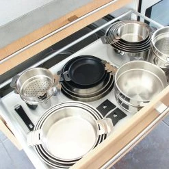 Cristel Mutine Detachable Handle 5.5-Quart Stainless Steel Saute-Pan With Domed Glass Lid