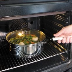 Cristel Mutine Detachable Handle 5.5-Quart Stainless Steel Saute-Pan With Domed Glass Lid