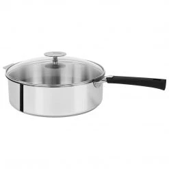 Cristel Mutine Detachable Handle 4.5-Quart Saute Pan With Lid COOKWARE