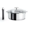 Cristel Mutine Detachable Handle 4.5-Quart Saute-Pan Exceliss Nonstick Coating