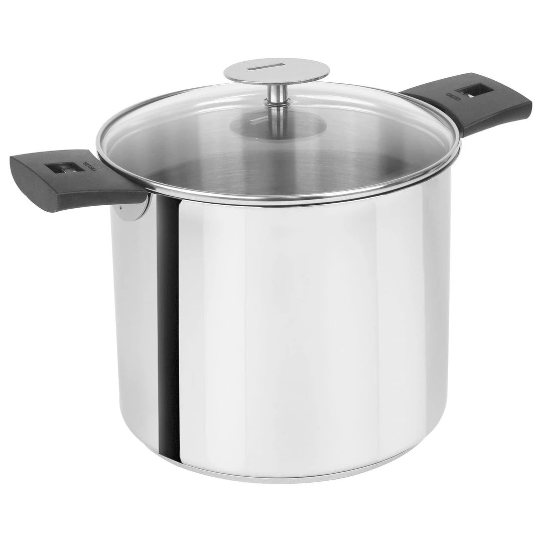 Cristel Mutine Detachable Handle 7.5-Quart Stockpot With Domed Glass Lid 4 Cristel Mutine Detachable Handle 7.5-Quart Stockpot With Domed Glass Lid