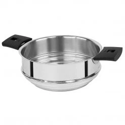 COOKWARE Cristel Mutine Detachable Handle 8'' Universal Steamer