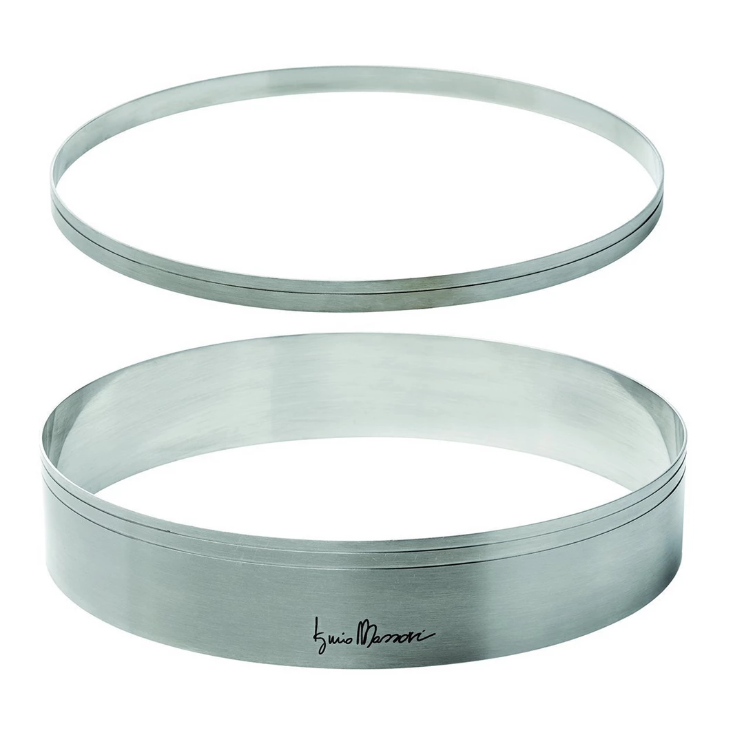 Massari Stainless Steel Rings Set 9.4'' & 9.1'' Diameter 3 Massari Stainless Steel Rings Set 9.4'' & 9.1'' Diameter