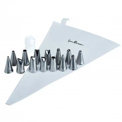 COOKWARE Massari Professional Pastry Icing Set With 14 Stainless Steel Icing Tips