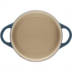 Le Creuset Mini Round Cocotte With Flower Lid - Deep Teal