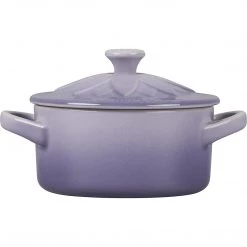 Le Creuset Mini Round Cocotte With Flower Lid - Provence