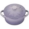 Le Creuset Mini Round Cocotte With Flower Lid - Provence