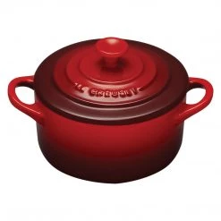 COOKWARE Le Creuset Mini Round 8-Ounce Cocotte - Cerise