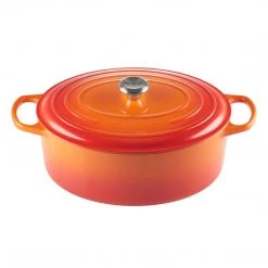 COOKWARE Le Creuset Oval 9.5-Quart Dutch Oven - Flame