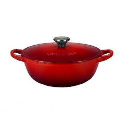 Le Creuset Enameled Cast Iron 1.5-Quart Soup Pot - Cerise