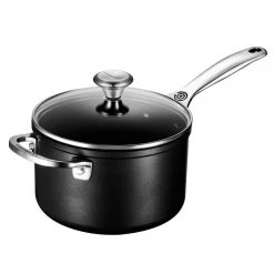 COOKWARE Le Creuset Toughened Nonstick PRO 3 Qt. Saucepan With Glass Lid
