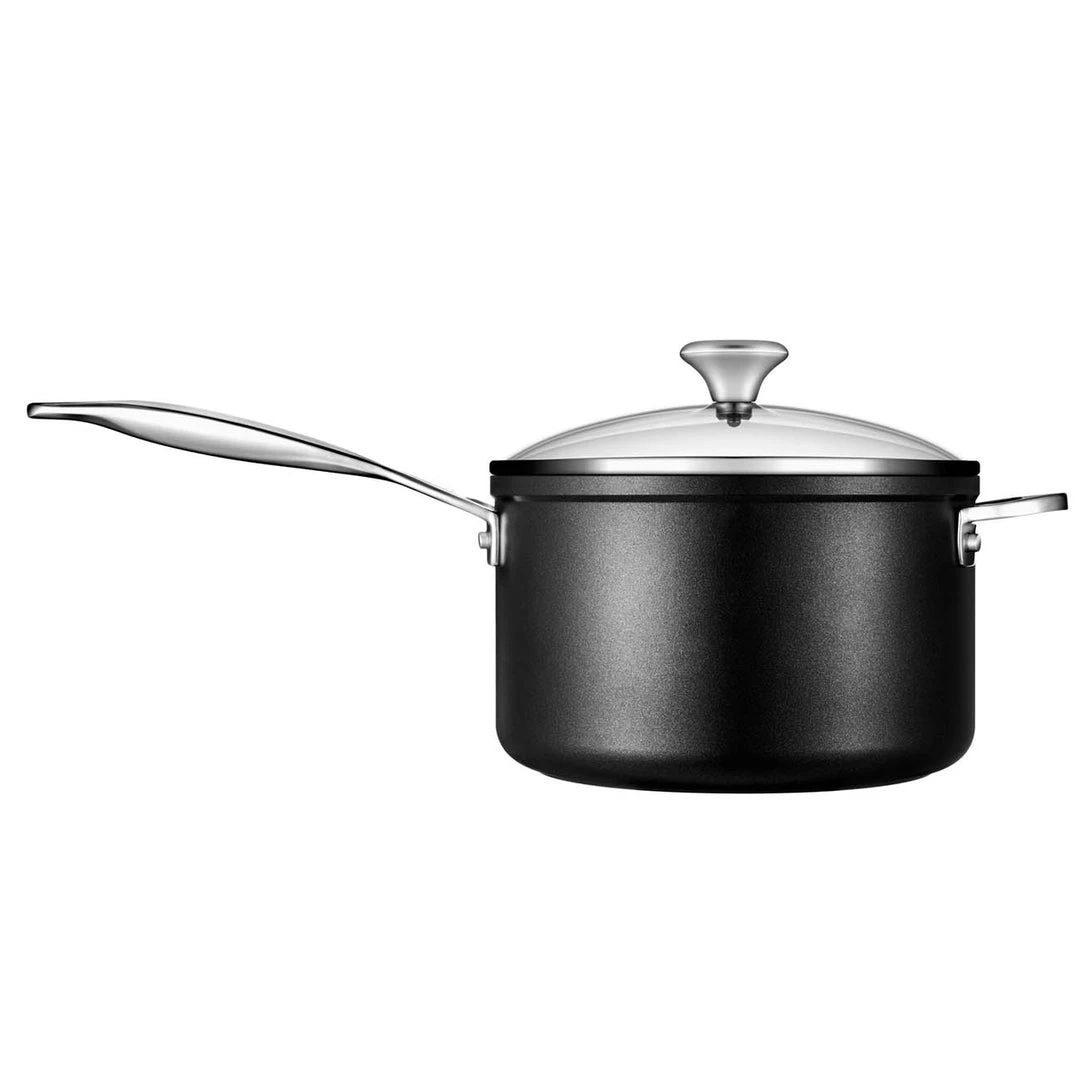 COOKWARE Le Creuset Toughened Nonstick PRO 4 Qt. Saucepan With Glass Lid 6 COOKWARE Le Creuset Toughened Nonstick PRO 4 Qt. Saucepan With Glass Lid