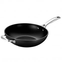 Le Creuset Toughened Nonstick PRO 12" Stir Fry Pan With Helper Handle COOKWARE