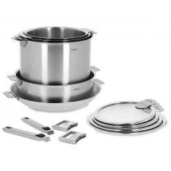 Cristel Strate 13-Piece Stainless Steel Cookware Set