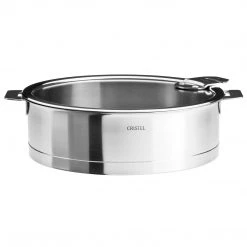 COOKWARE Cristel Strate Detachable Handle 3.5-Quart Saute Pan With Flat Glass Lid
