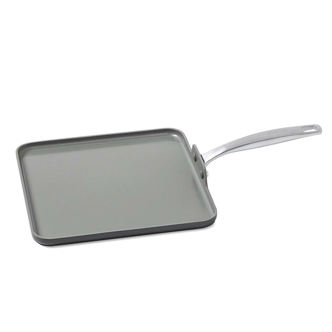 Green Pan Chatham Ceramic 11'' Non-Stick Square Griddle COOKWARE 3 Green Pan Chatham Ceramic 11'' Non-Stick Square Griddle COOKWARE