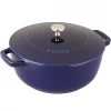 Staub Cast Iron 3.75-Quart Essential French Oven - Dark Blue COOKWARE