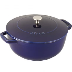 Staub Cast Iron 3.75-Quart Essential French Oven - Dark Blue COOKWARE