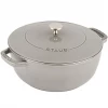 Staub Cast Iron 3.75-Quart Essential French Oven - Graphite Grey COOKWARE