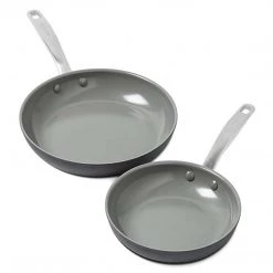 COOKWARE Green Pan Chatman Ceramic 2-Piece Open Frypan Set